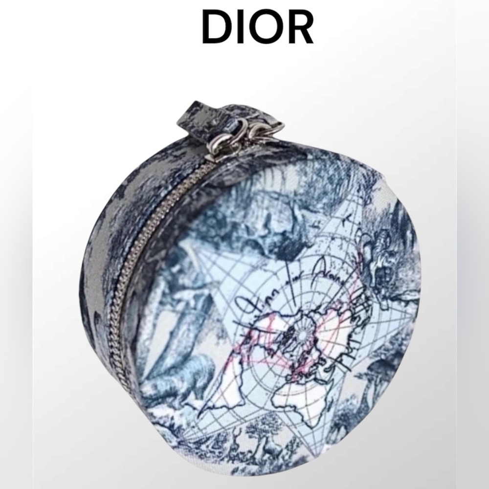 Dior Around the World Travel Makeup Jewelry Bag / Jewelry Case / Jewelry Box